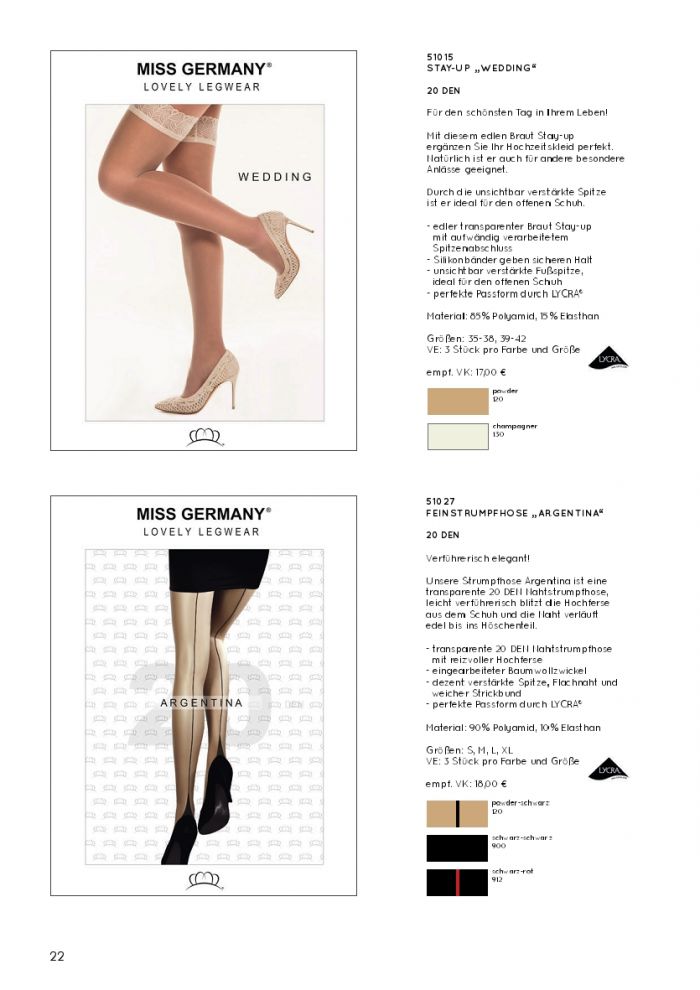 Miss Germany Miss-germany-catalog-ss2019-22  Catalog SS2019 | Pantyhose Library